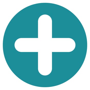 Create icon from Primitive Set. This isolated flat symbol is drawn with soft blue color on a white background, angles are rounded.