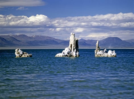 Tuffa towers on Lake Mono