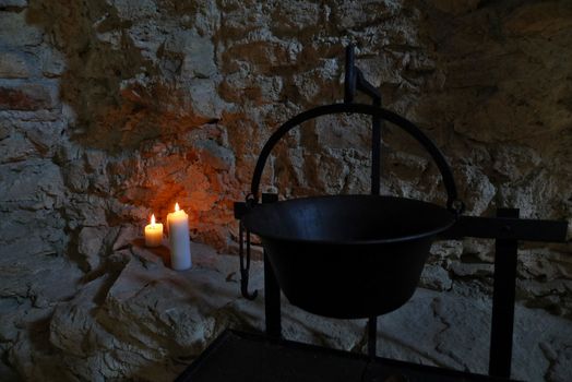 Interior of a Medieval Castle Spis in Slovakia