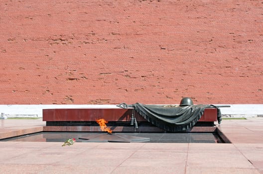 Eternal Flame, Tomb Of The Unknown Soldier to Moscow. Kremlin, Russia