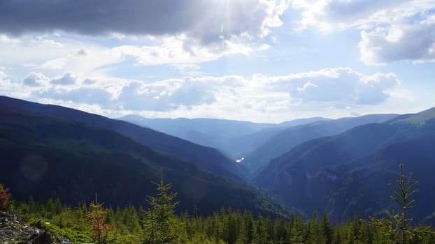  Beautiful Carpathian mountains panoramas, Est Europe, Romania.
                          