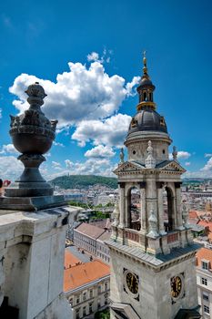 View from St. Stephan basilica, Budapest Hungary