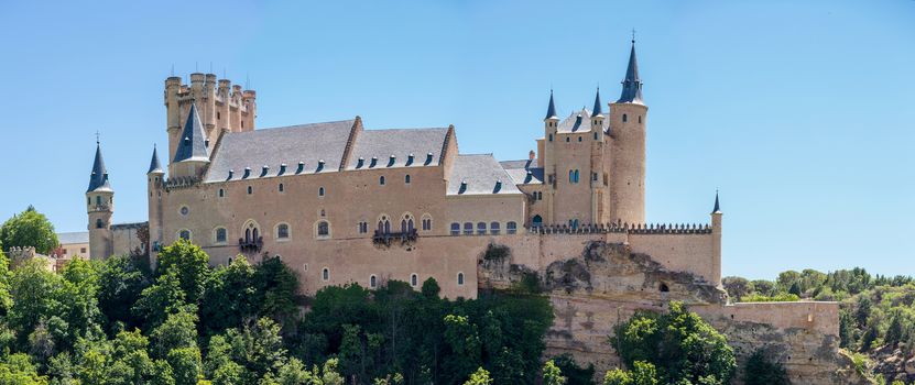 The Alcazar of Segovia is a stone fortification, located in the old city of Segovia, Spain.