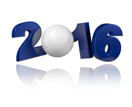 Handball 2016 design with a white background
