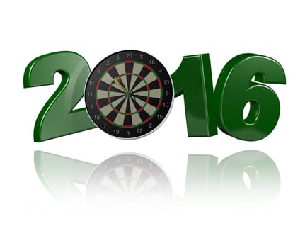 Dart Target 2016 design with a white Background