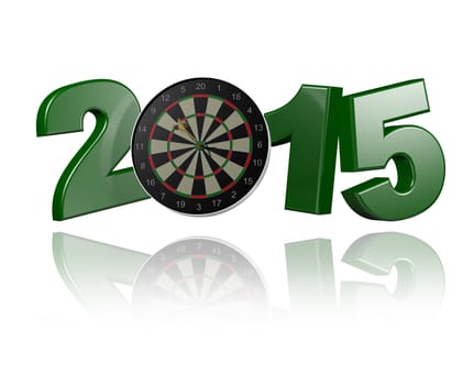 Dart Target 2015 design with a white Background