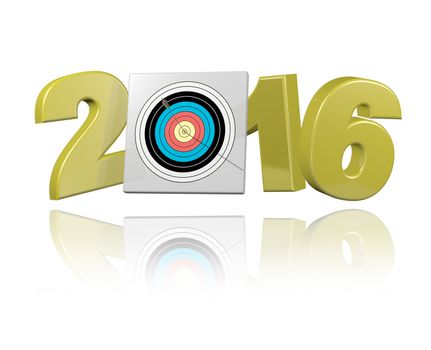 Archery 2016 design with a white Background