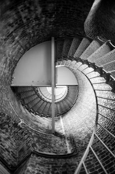 Lighthouse staircase resembles a Nautilus or Seashell