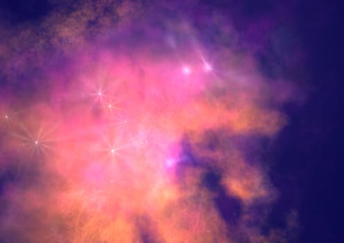 Small part of an infinite star field of space in the Universe. "Elements of this image furnished by NASA".