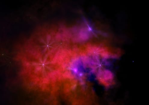 Small part of an infinite star field of space in the Universe. "Elements of this image furnished by NASA".