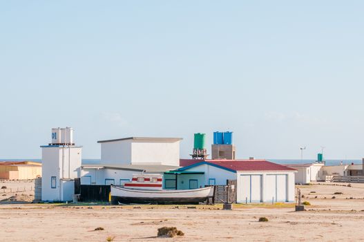 WLOTZKASBAKEN, NAMIBIA - JUNE 7, 2011: Wlotzkasbaken is a small holiday village without any basic services between Swakopmund and Henties Bay