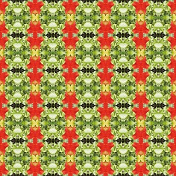 Full bloom of red hibiscus flower seamless use as pattern and wallpaper.