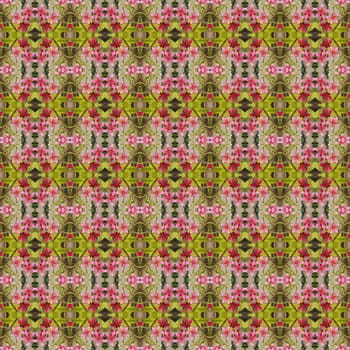 Beautiful of five flower petals bloom on the tree seamless use as pattern and wallpaper.