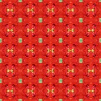 Full bloom of red hibiscus flower seamless use as pattern and wallpaper.