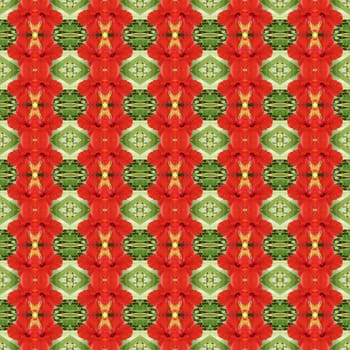 Full bloom of red hibiscus flower seamless use as pattern and wallpaper.