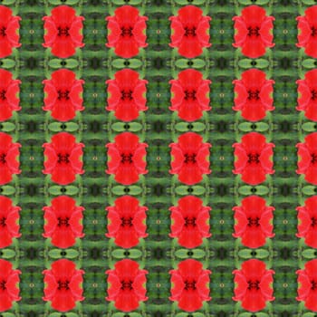 Red hibiscus flower in full bloom seamless use as pattern and wallpaper.