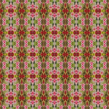 Beautiful of five flower petals bloom on the tree seamless use as pattern and wallpaper.