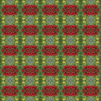 Small flowers with a bouquet of red flowers in full bloom seamless use as pattern and wallpaper.