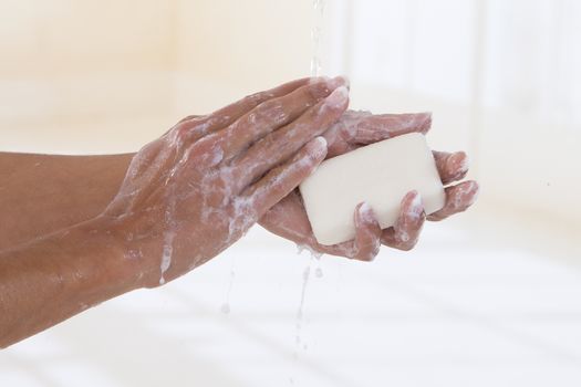 Hand washing isolated