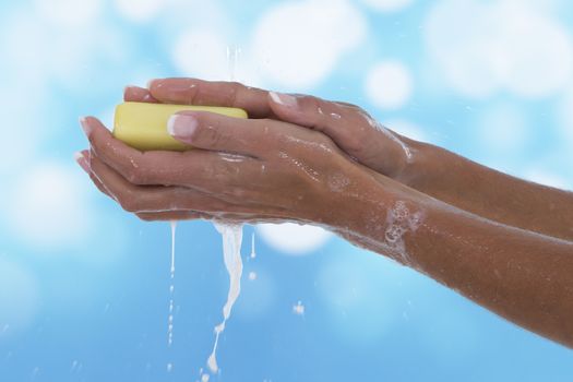 Hand washing isolated