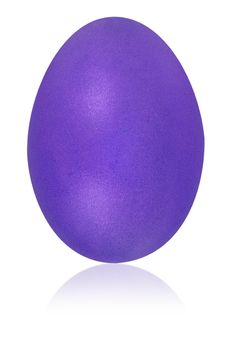 medium purple egg isolated background