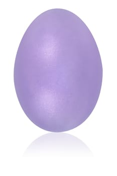 mauve violet egg isolated background