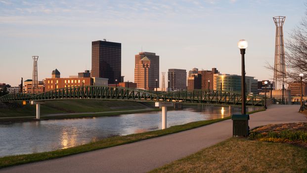 The Miami River travels along passing through Dayton Ohio