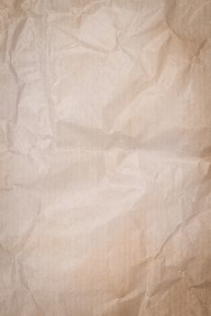 Closeup detail of old brown paper texture.