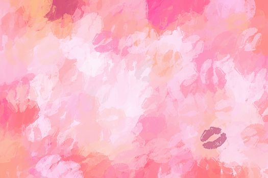 soft pink kiss background