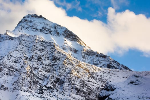 mountain snow landscape nature around the way to Huanglong