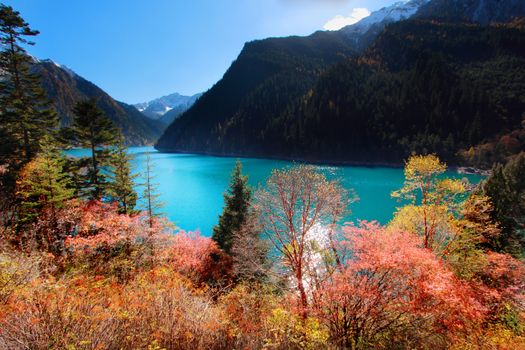 Long Lake is the highest, largest and deepest lake in Jiuzhaigou.