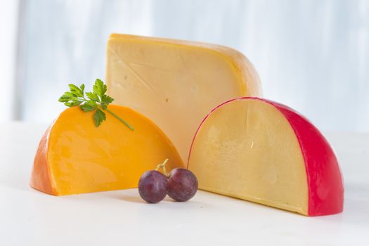 Traditional Hollander cheese - Gouda, Edam and Mimolette