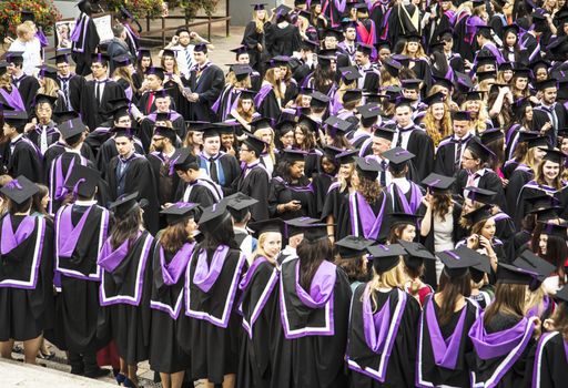 PORTSMOUTH - JULY 20: graduation ceremony at Portsmouth University on July 20, 2015 in Portsmouth, UK