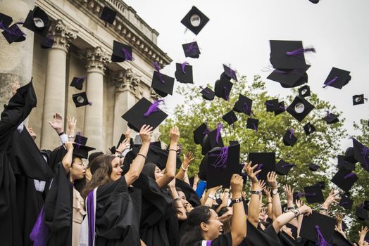 PORTSMOUTH - JULY 20: graduation ceremony at Portsmouth University on July 20, 2015 in Portsmouth, UK