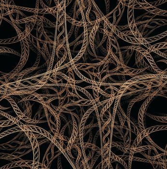Chains. Computer generated fractal artwork for design
