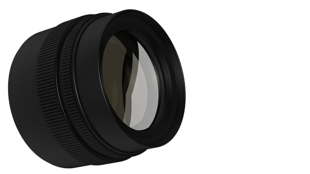 lens for the Camera isolated on white background