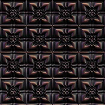 Brown leather seamless tileable decorative background pattern