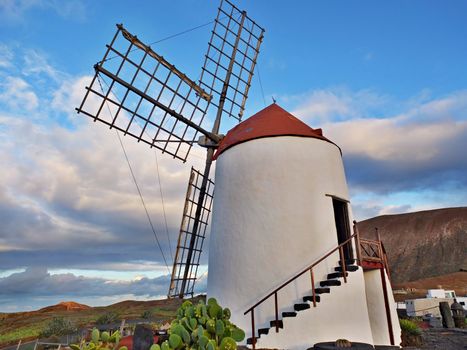 Windmill at Lanzarote, Canary Islands, Spain