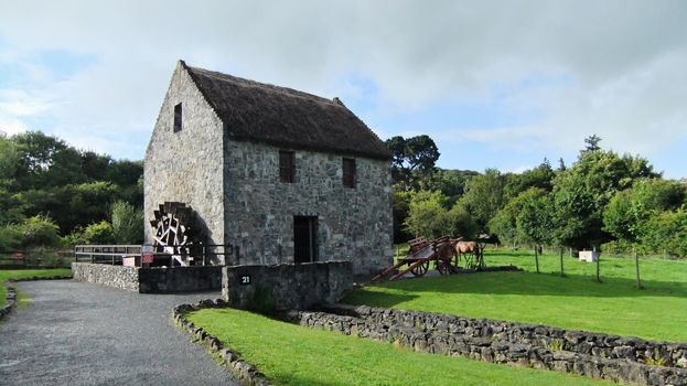 Old stone watermill in Bunratty Ireland