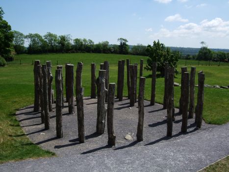 Knowth Wood henge or timber circle at Newgrange, Ireland
