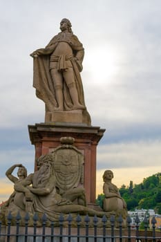 Statue of karl theodor in the Old Bridge