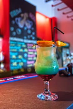 non-alcoholic cocktail with orages at table