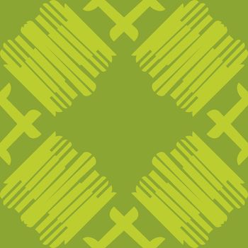 Seamless tiled pattern of lines over green