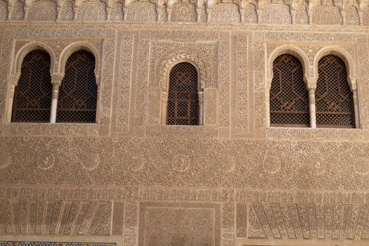 Alhambra palace located in Granada (Spain) is a master pice of the Islamic/Muslim Architecture in Europe