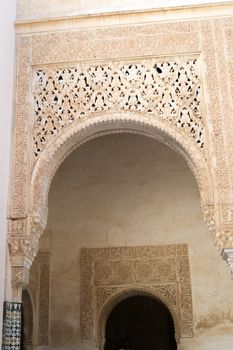 Alhambra palace located in Granada (Spain) is a master pice of the Islamic/Muslim Architecture in Europe