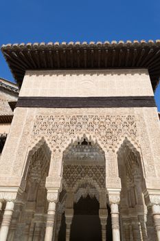 Alhambra palace located in Granada (Spain) is a master pice of the Islamic/Muslim Architecture in Europe