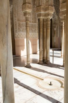 Alhambra palace located in Granada (Spain) is a master pice of the Islamic/Muslim Architecture in Europe