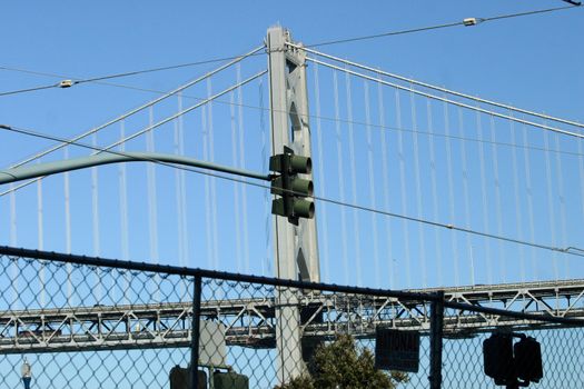 Bay bridge in San Francisco, California, USA.
