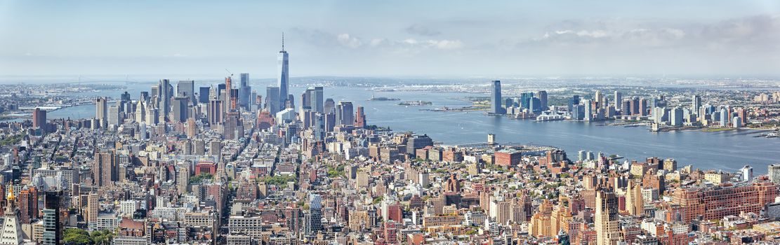 An image of the high rise buildings of new york