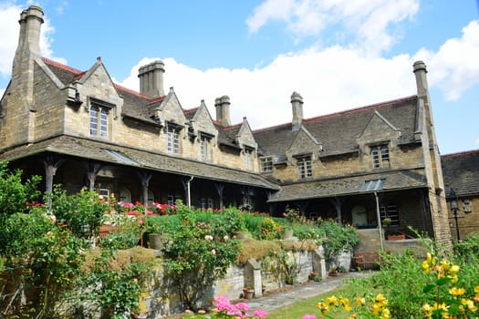 Almshouses in grounds of old charity hospital